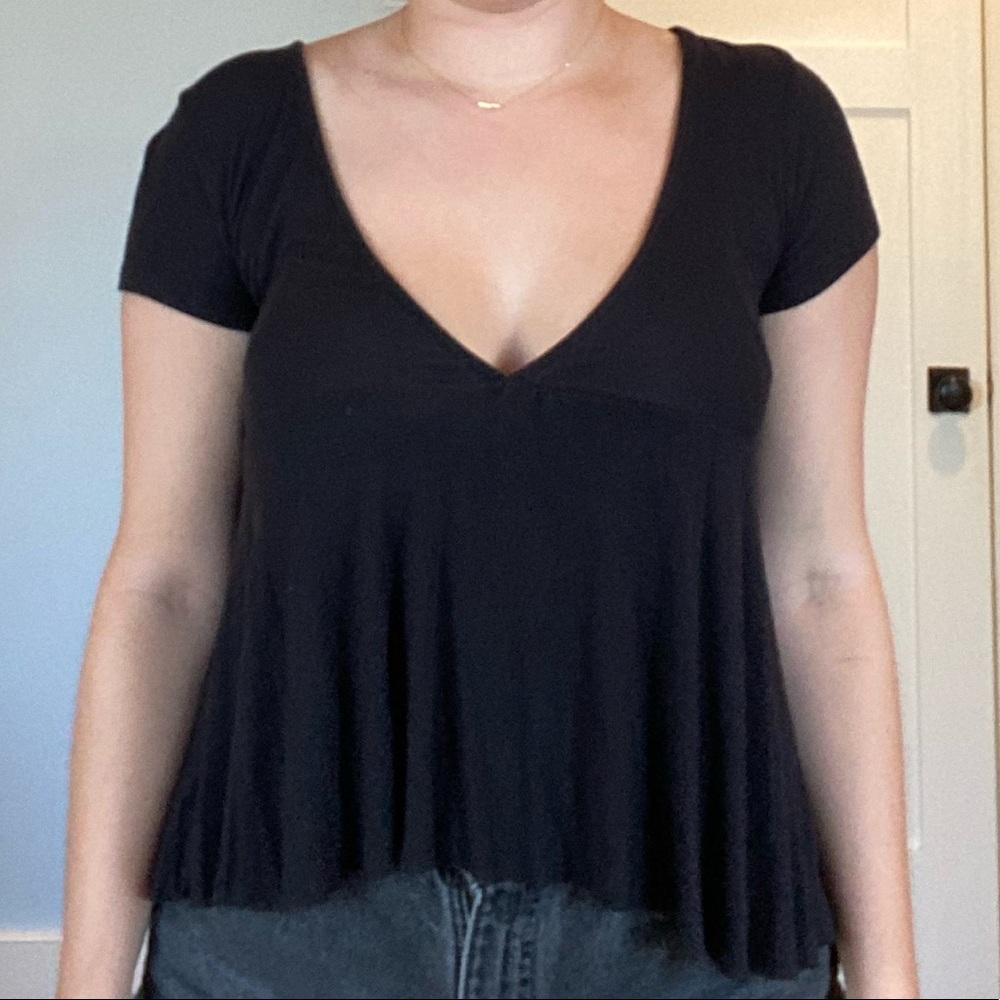 Urban Outfitters Deep V-Neck Top